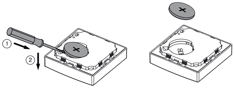 Changer pile emetteur Becker EC411 et EC415